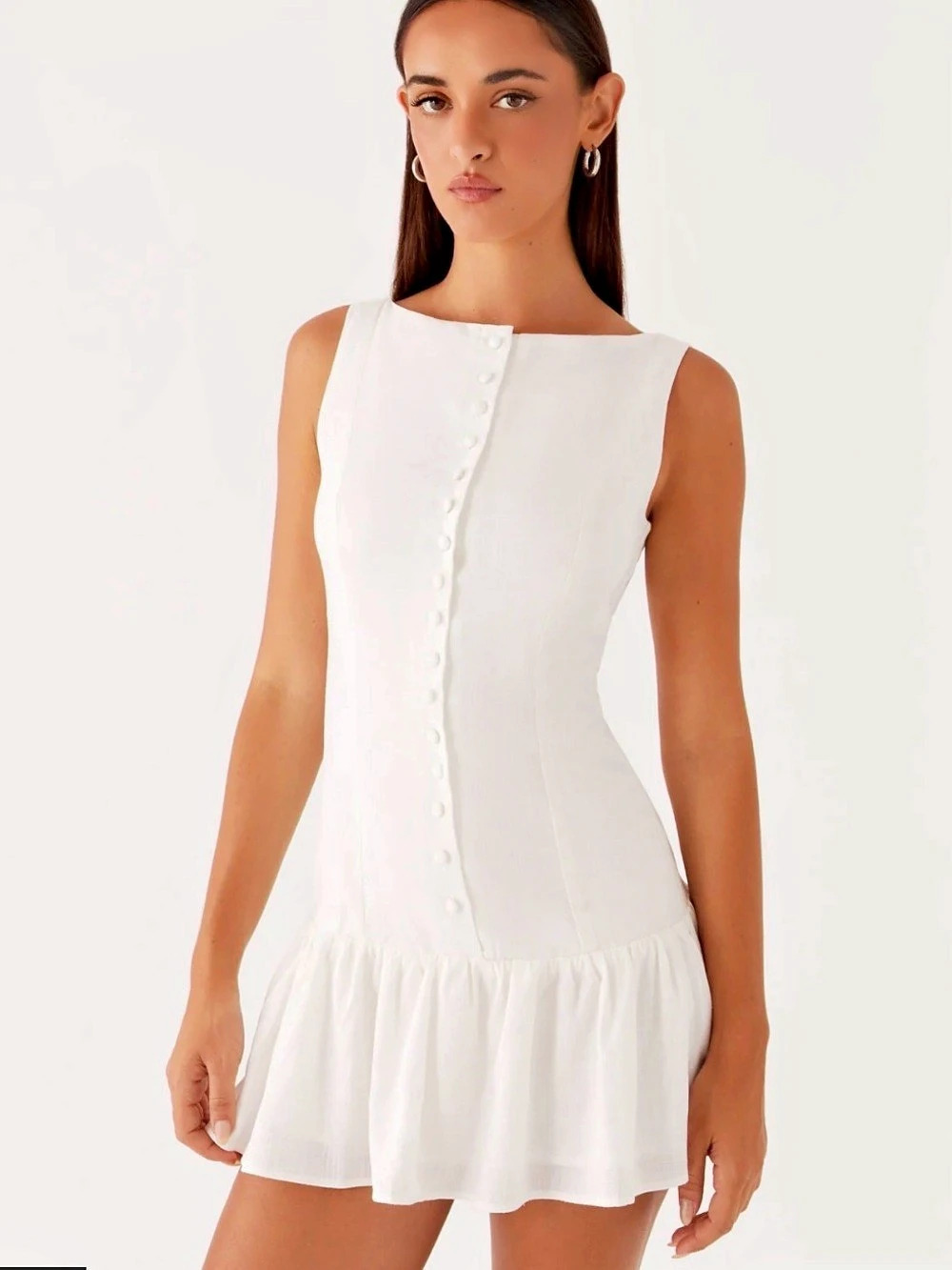 Peppermayo Maggie Linen Mini Dress - Picture 2 of 8